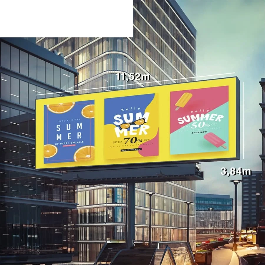 Outdoor LED Billboard P10 12x4 m
