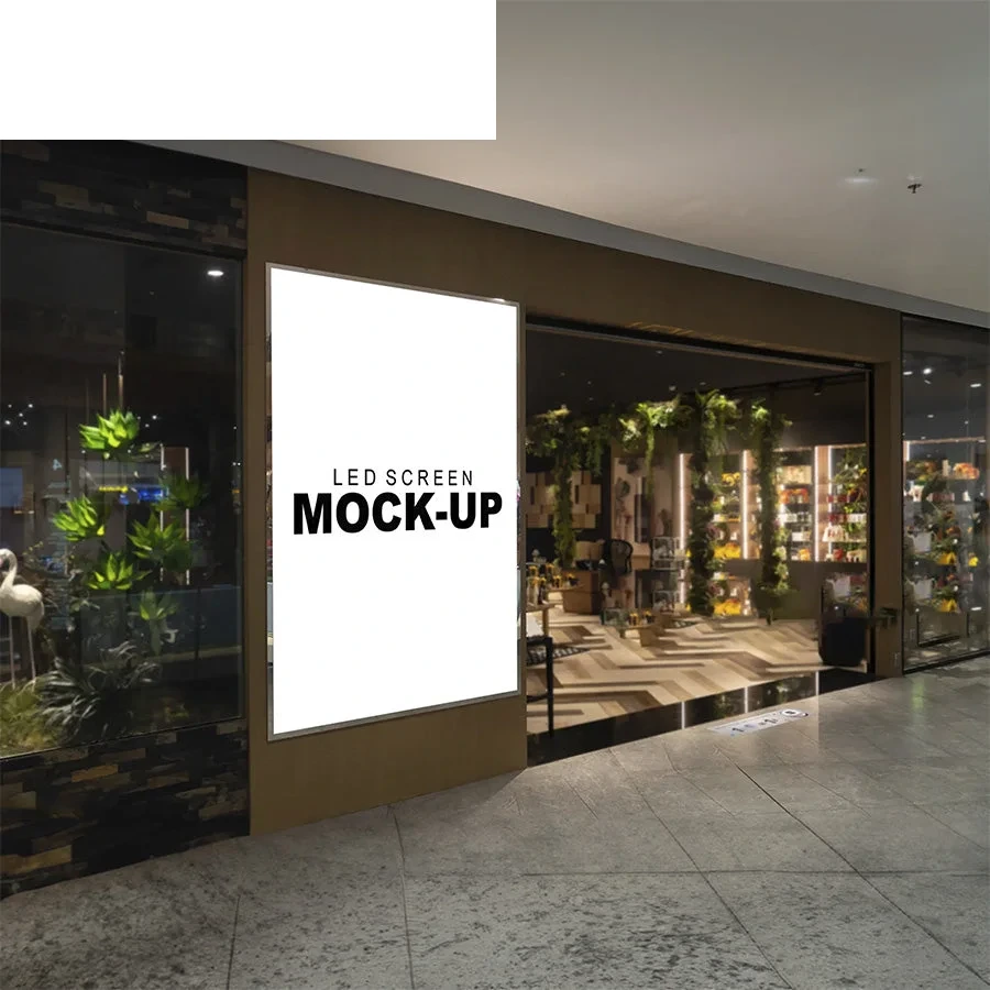 Outdoor Showcase LED Display P2.5 128 x 90 cm